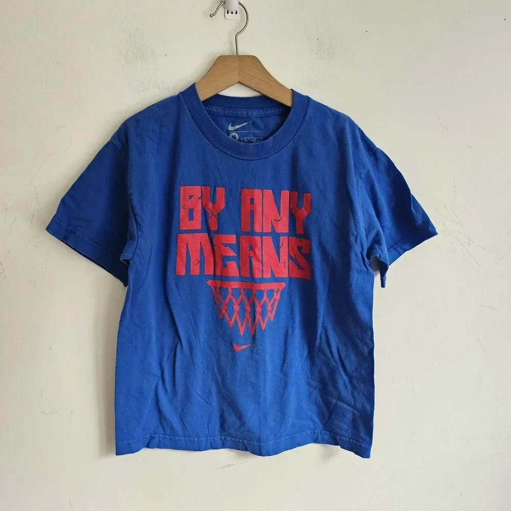 Nike Youth Basketball Set – Blue T-Shirt & Shorts – Size Youth M – GUC